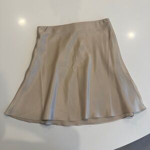 Quince Silk Skirt - Champagne